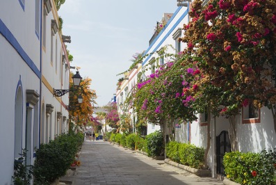 An alleyway in Puerto de Mogan